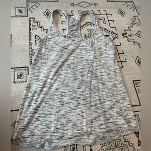 Lululemon size 6 heathered grey, flowy workout tank